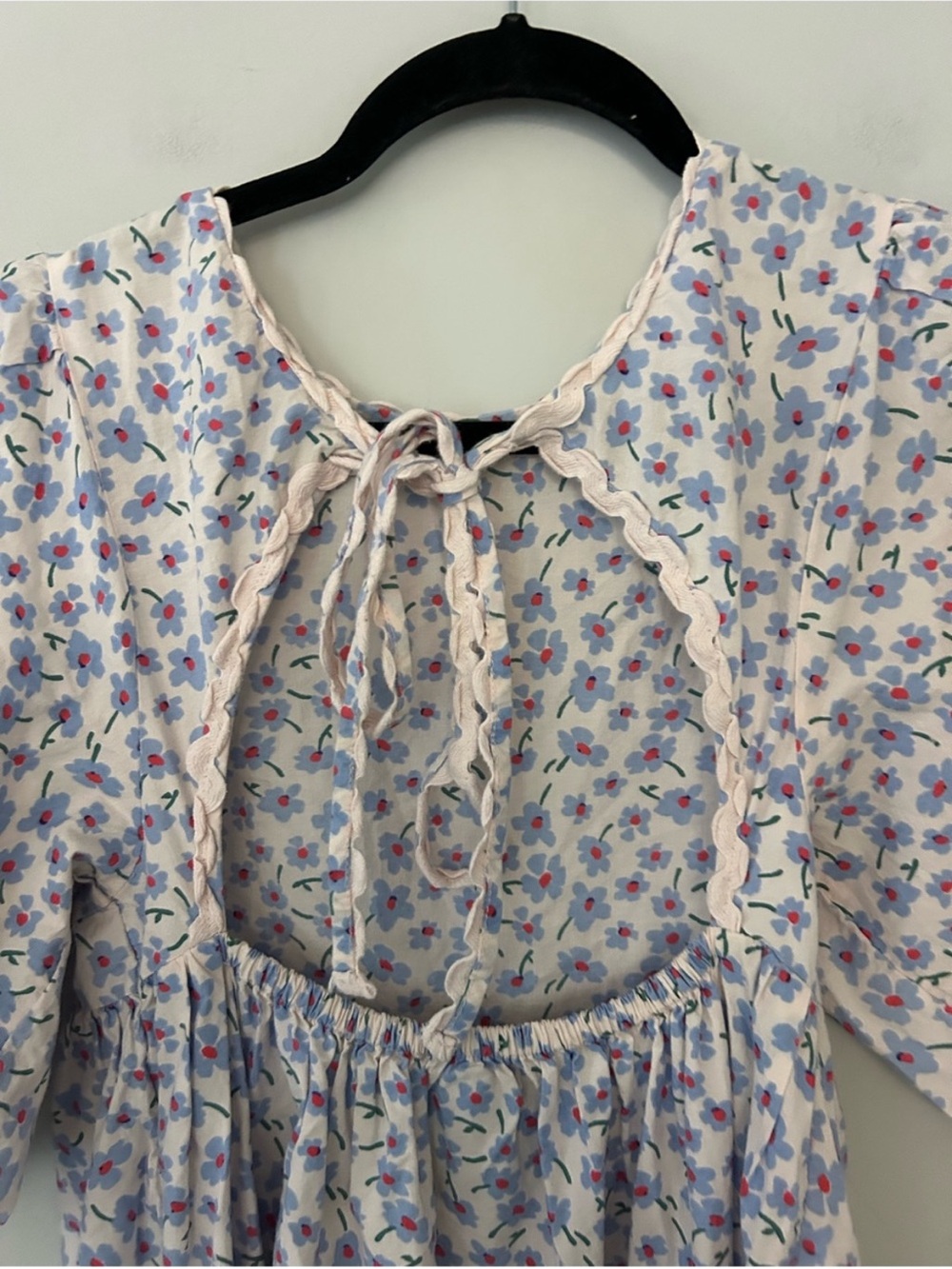 Clarice Ditsy Rik Rak Midi Floral Dress - Picture 7 of 8